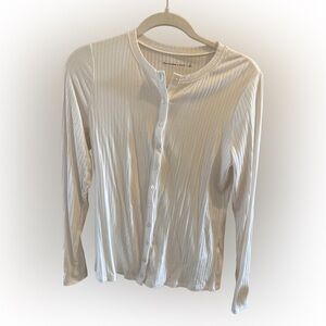 Abercrombie & Fitch Cream Button-Down Shirt